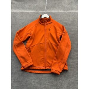 Columbia Vertex Interchange Core Jacket Womens Medium Orange Lined Mock Neck